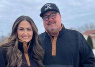 Eric Stonestreet and fiancée Lindsay Schweitzer